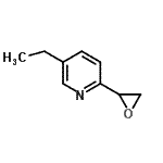 结构式 CAS# 471295-97-3, 5-乙基-2-(2-环氧乙烷基)吡啶