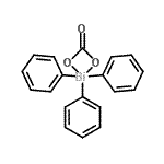 structure of CAS# 47252-14-2, 2,2,2-Triphenyl-1,3,2lambda<Sup>5</Sup>-Dioxabismetan-4-One;Triphenylbismuth Carbonate;Triphenylbismuth(III) carbonate;427411_ALDRICH