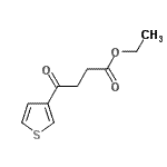 结构式 CAS# 473693-79-7, 乙基4-氧代-4-(3-噻吩基)丁酸酯