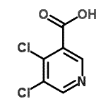 结构式 CAS# 473837-10-4, 4,5-二氯烟酸