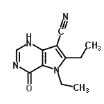 CAS#: 473997-08-9， 5,6-Diethyl-4-Oxo-4,5-Dihydro-1H-Pyrrolo[3,2-d]Pyrimidine-7-Carbonitrile