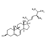 CAS#: 474-70-4， (3beta,9beta,22E)-Ergosta-5,7,22-Trien-3-Ol
