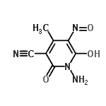 CAS#: 474384-65-1， 1-Amino-6-Hydroxy-4-Methyl-5-Nitroso-2-Oxo-1,2-Dihydro-3-Pyridinecarbonitrile