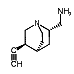 CAS#: 475160-60-2， 1-[(2S,4S,5S)-5-Ethynyl-1-Azabicyclo[2.2.2]Oct-2-Yl]Methanamine