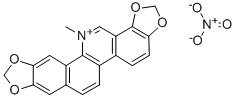 structure of CAS# 4752-86-7, Sanguinarine Nitrate;Nsc 35607;Sanguinarine Nitrate;13-Methyl[1,3]Benzodioxolo[5,6-C][1,3]Dioxolo[4,5-I]Phenanthridin-13-Ium Nitrate