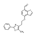 CAS#: 475480-88-7， 4-[2-(5-Methyl-2-Phenyl-1,3-Oxazol-4-Yl)Ethoxy]-1-Benzothiophene-7-Carbaldehyde