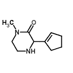 CAS#: 476364-40-6， 3-(1-Cyclopenten-1-Yl)-1-Methyl-2-Piperazinone