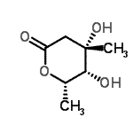 CAS#: 476468-29-8， (4S,5R,6S)-4,5-Dihydroxy-4,6-Dimethyltetrahydro-2H-Pyran-2-One