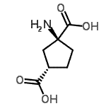 CAS 登录号：477331-06-9， (1S,3S)-1-氨基-1,3-环戊烷二甲酸