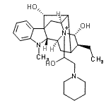 CAS#: 47739-41-3， (16xi,17R,21alpha)-17,21-Dihydroxy-4-[2-hydroxy-3-(1-piperidinyl)propyl]ajmalan-4-ium
