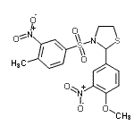 CAS#: 477516-31-7， 2-(4-Methoxy-3-Nitrophenyl)-3-[(4-Methyl-3-Nitrophenyl)Sulfonyl]-1,3-Thiazolidine