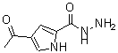 结构式 CAS# 477858-84-7, 4-乙酰基-1H-吡咯-2-甲酰肼