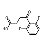 结构式 CAS# 478162-62-8, 4-(2,6-二氟苯基)-4-氧代丁酸