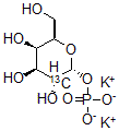 CAS#: 478518-80-8， alpha-D-Galactopyranose-2-13C 1-(Dihydrogen Phosphate) Dipotassium Salt