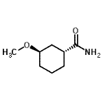 CAS#: 478841-54-2， (1R,3R)-3-Methoxycyclohexanecarboxamide