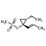 CAS#: 478945-16-3， (1R,2S)-2-Ethyl-1-[(1E)-1-Propen-1-Yl]Cyclopropyl Methanesulfonate