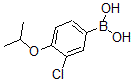 结构式 CAS# 480438-56-0, B-[3-氯-4-(1-甲基乙氧基)苯基]-硼酸