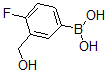 structure of CAS# 481681-02-1, B-[4-Fluoro-3-(Hydroxymethyl)Phenyl]-Boronic Acid;[4-Fluoro-3-(Hydroxymethyl)Phenyl]Boronic Acid(SALTDATA: FREE);[4-Fluoro-3-(Hydroxymethyl)Phenyl]Boronic Acid ,98%;4-Fluoro-3-(Hydroxymethyl)Benzeneboronic Acid 98%