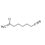 structure of CAS# 485320-18-1, 7-Chloro-7-Octenenitrile;7-chloro-7-octenenitrile;7-Chlorooct-7-enenitrile;MFCD07698612