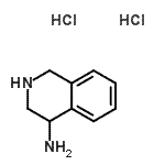 结构式 CAS# 486453-50-3, 1,2,3,4-四氢-4-异喹啉胺二盐酸盐