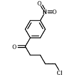 结构式 CAS# 487058-76-4, 5-氯-1-(4-硝基苯基)-1-戊酮