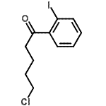 结构式 CAS# 487058-89-9, 5-氯-1-(2-碘苯基)-1-戊酮