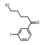 结构式 CAS# 487058-90-2, 5-氯-1-(3-碘苯基)-1-戊酮