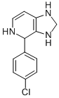 structure of CAS# 4875-41-6, 4-(4-Chlorophenyl)Tetrahydroimidazo[4,5-c]Pyridine;Nsc83344;Bb_Sc-4211;Mls000696665