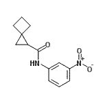 CAS#: 491597-71-8， N-(3-Nitrophenyl)Spiro[2.3]Hexane-1-Carboxamide