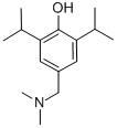 structure of CAS# 4918-95-0, 4-[(Dimethylamino)Methyl]-2,6-Diisopropylbenzenol;4-(Dimethylaminomethyl)-2,6-Diisopropyl-Phenol;4-(Dimethylaminomethyl)-2,6-Diisopropylphenol;Alpha-(Dimethylamino)-M-Cresol Hydrochloride