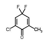 CAS#: 494796-68-8， 2-Chloro-4,4-Difluoro-6-Methyl-2,5-Cyclohexadien-1-One