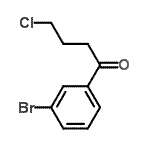 结构式 CAS# 494863-34-2, 1-(3-溴苯基)-4-氯-1-丁酮