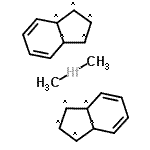CAS#: 49596-06-7， 2,3-Dihydro-1H-Indene-1,2,3,3A,7A-Pentayl - Dimethylhafnium (2:1)