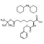 CAS#: 49645-27-4， (2S)-2-{[(Benzyloxy)Carbonyl]Amino}-8-[(2-Methyl-2-Propanyl)Oxy]-8-Oxooctanoic Acid - N-Cyclohexylcyclohexanamine (1:1)