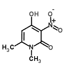 CAS#: 4966-91-0， 4-Hydroxy-1,6-Dimethyl-3-Nitro-2(1H)-Pyridinone
