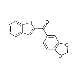CAS#: 497058-31-8， 1,3-Benzodioxol-5-Yl(1-Benzofuran-2-Yl)Methanone