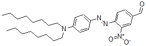 structure of CAS# 497151-94-7, 4-[2-[4-(Dioctylamino)Phenyl]Diazenyl]-3-Nitro-Benzaldehyde;4-[4-(Dioctylamino)-Phenylazo]-3-Nitro-Benzaldehyde,  Chromoionophore  CR-514