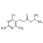 CAS#: 497228-78-1， Isopropyl 3-(2-Amino-4-Methyl-6-Oxo-1,6-Dihydro-5-Pyrimidinyl)Propanoate