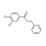 结构式 CAS# 49747-54-8, 1-(3,4-二氯苯基)-3-苯基-1-丙酮