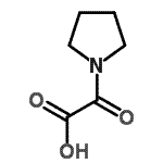 structure of CAS# 49791-37-9, Oxo(1-Pyrrolidinyl)Acetic Acid;MFCD03445986;oxo(1-pyrrolidinyl)acetic acid;Oxo-pyrrolidin-1-yl-acetic acid