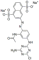 CAS#: 4988-30-1， Disodium 3-[[2-(Acetylamino)-4-[(4-Amino-6-Chloro-1,3,5-Triazin-2-Yl)Amino]Phenyl]Azo]Naphthalene-1,5-Disulphonate