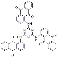 CAS#: 4988-89-0， 1,1',1''-(1,3,5-Triazine-2,4,6-Triyltriimino)Trisanthraquinone
