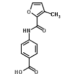结构式 CAS# 499997-72-7, 4-[(3-甲基-2-糠酰)氨基]苯甲酸