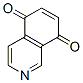 structure of CAS# 50-46-4, 5,8-Dihydroisoquinoline-5,8-Dione;Isoquinoline-5,8-Quinone;Nsc76882;5,8-Isoquinolinedione