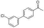 structure of CAS# 5002-13-1, 1-(3'-Chloro-Biphenyl-4-Yl)-Ethanone;1-(3'-CHLORO[1,1'-BIPHENYL]-4-YL)ETHANONE;1-(3'-CHLORO[1,1-BIPHENYL]-4-YL)ETHANONE;1-(3'-CHLORO-BIPHENYL-4-YL)-ETHANONE