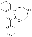 结构式 CAS# 501014-42-2, 顺式-二苯乙烯硼酸二乙醇胺酯