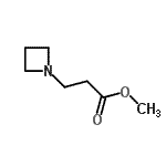 structure of CAS# 502144-09-4, Methyl 3-(1-Azetidinyl)Propanoate;1-AZETIDINEPROPANOICACID,METHYLESTER(9CI);3-Azetidin-1-yl-propionic acid, methyl ester;Methyl 3-(1-azetidinyl)propanoate #