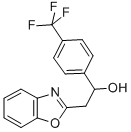 structure of CAS# 502625-50-5, 2-Benzoxazol-2-Yl-1-(4-Trifluoromethylphenyl)Ethanol