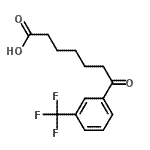 structure of CAS# 502651-28-7, 7-Oxo-7-[3-(Trifluoromethyl)Phenyl]Heptanoic Acid;7-oxo-7-(3-trifluoromethylphenyl)heptanoic acid