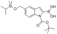 CAS#: 503045-89-4， 2-Borono-5-[[[Dimethyl(1-Methylethyl)Silyl]Oxy]Methyl]-1H-Indole-1-Carboxylic Acid 1-(1,1-Dimethylethyl) Ester